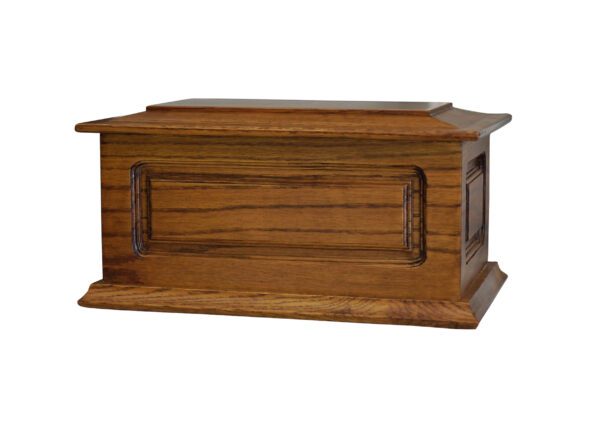 Solid Oak Wooden Urn 2