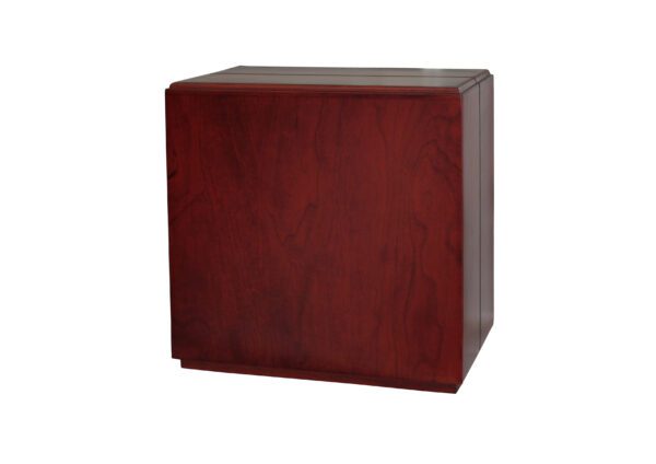 Solid Vista Cherry Wooden Urn 2