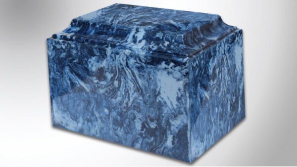 Tuscany Midnight Blue Marble Urn 2