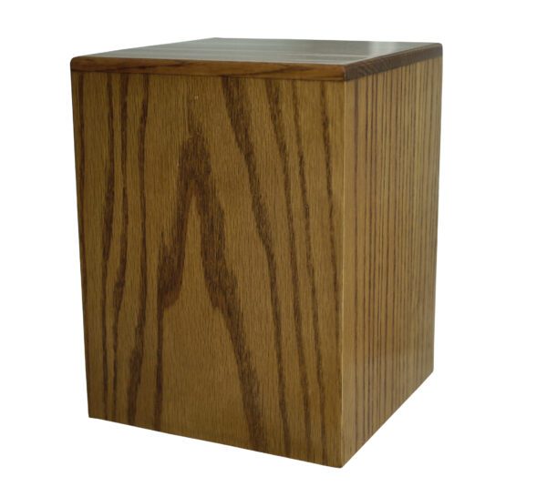 Veneer Vista Oak Wooden Urn 2