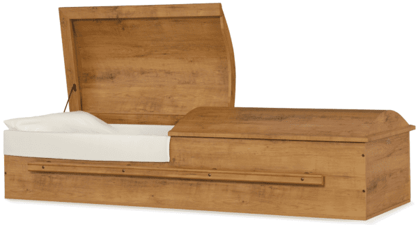 Wooden Casket Stockton with Pine Finish