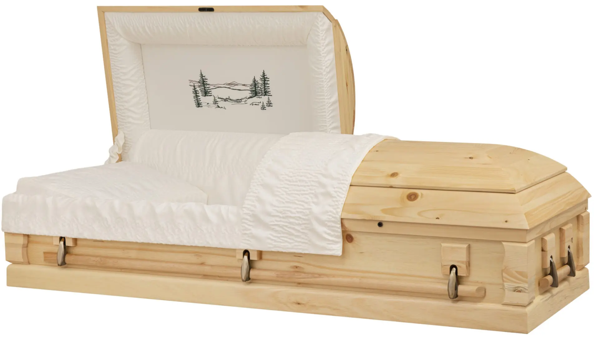 Wood Timberland Pine Coffin